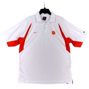 Nike Mens M Polo Shirt Clemson‎ Tigers Dri Fit Team Athletic Football University